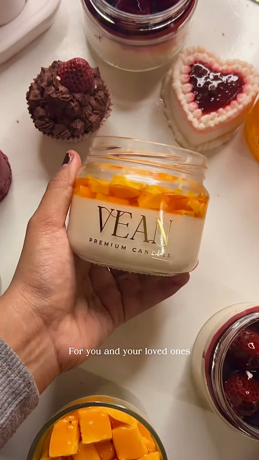 Alfonso Jellow : Mango Cheesecake Candle.